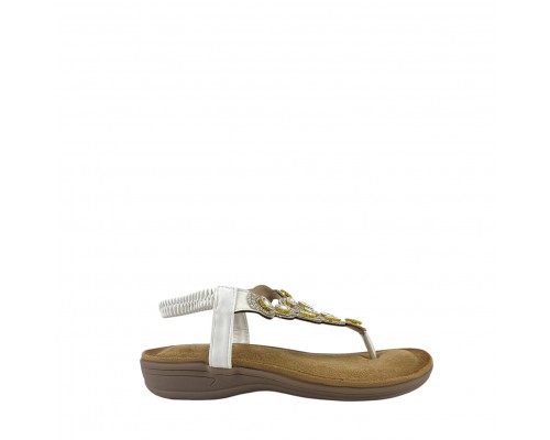 Sandalia Plana Abalorios